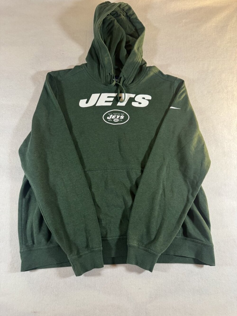 Nike NFL New York Jets Mens XL Green Pullover Hoodie Hooded Sweatshirt Football